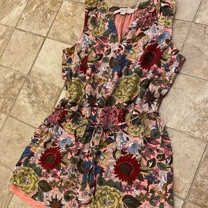 Ann Taylor LOFT Pink Floral Mini Dress SP